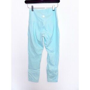 Lululemon Align High Rise Double Lined Crop Tights Pants Blue Nulu 6